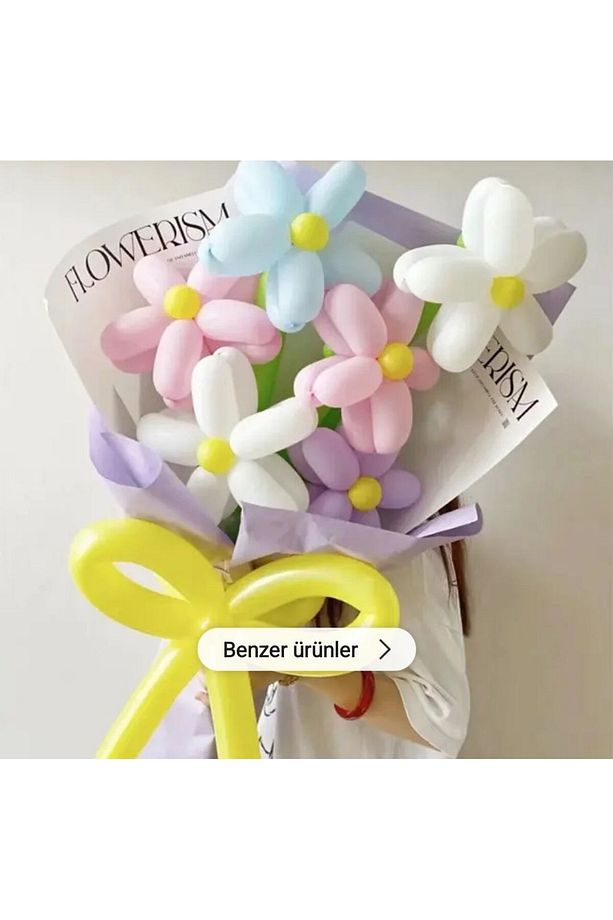 Sosis Balon PASTEL MAKERON renkler 10 adet - 8