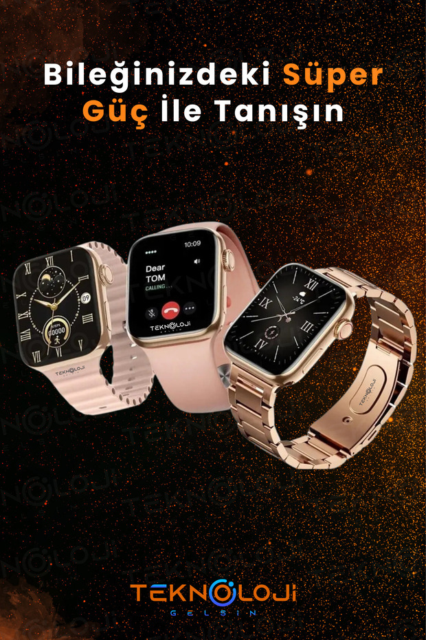 Kadın Akıllı Saat Smart Watch G9 Mini Flamingo Kolye Hediyeli Ios ve Android Uyumlu 38mm 2.2inç - 3