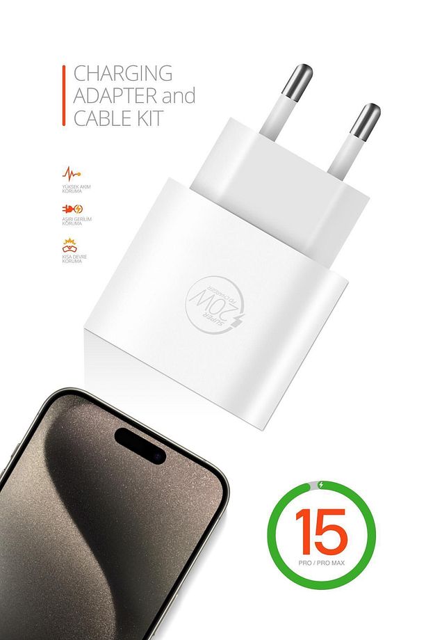 Rxs27 20w Type-c Şarj Adaptörü Ve Kablo Seti Hızlı Ve Güvenli Apple Uyumlu - 4