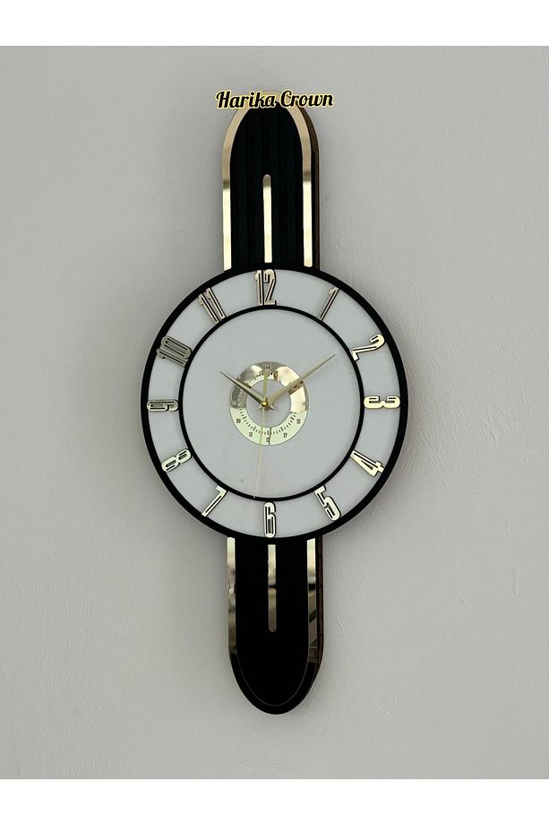 Modern Tasarımlı Ahşap Duvar Saati - Evinize Estetik Dokunuş (66 cm) - 2