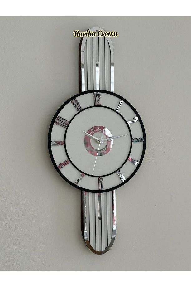 Modern Tasarımlı Ahşap Duvar Saati - Evinize Estetik Dokunuş (66 cm) - 3