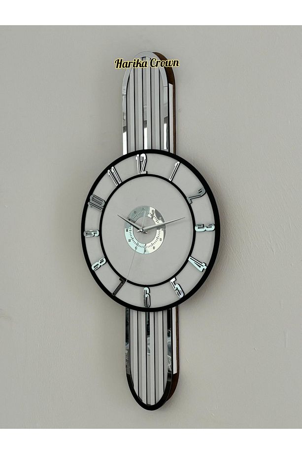 Modern Tasarımlı Ahşap Duvar Saati - Evinize Estetik Dokunuş (66 cm) - 2