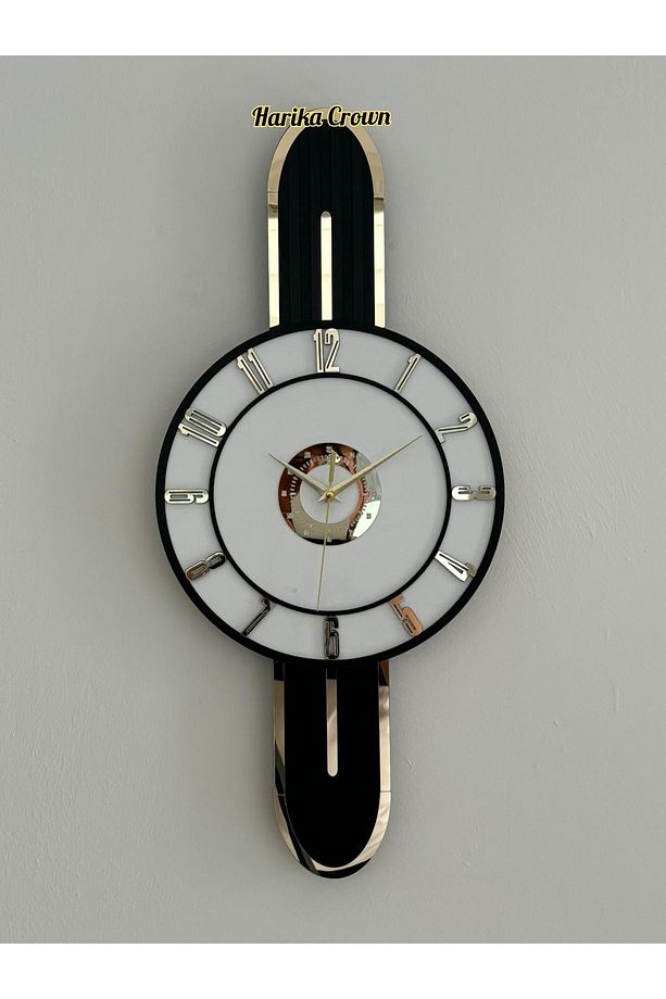Modern Tasarımlı Ahşap Duvar Saati - Evinize Estetik Dokunuş (66 cm) - 3