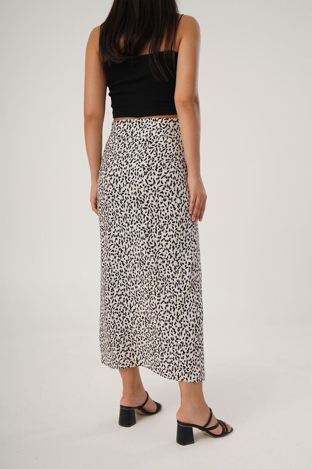 نمط الفهد - تنورة ربطة جانبية - 5