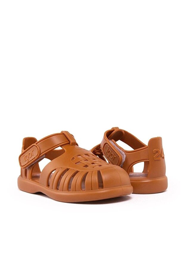 TOBBY SOLID Smeđe dete Sandale - 5