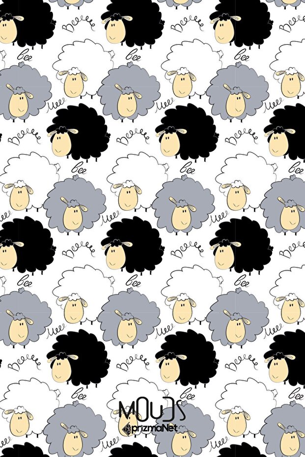 نسيج من جلد الغزال منقوش على شكل خروف دوللي - 155 سم Kms-70 - 2