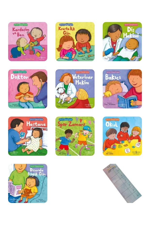 2-4 Yaş Hayatı Öğreniyorum - İlk Deneyim Serisi 10 Kitap +Okuma Takip Ayracı..! - 1