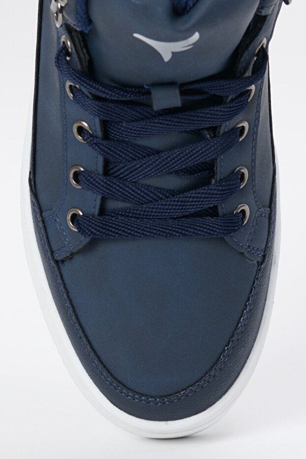 Erkek Lacivert-beyaz Kışlık Rahat Taban Spor Sneaker - 4