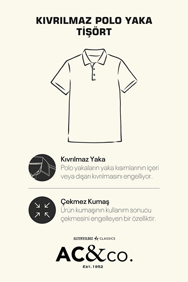 Erkek Çekmeyen Pamuklu Kumaş Regular Fit Rahat Kesim Mavi Kıvrılmaz Polo Yaka Cepli Tişört - 7