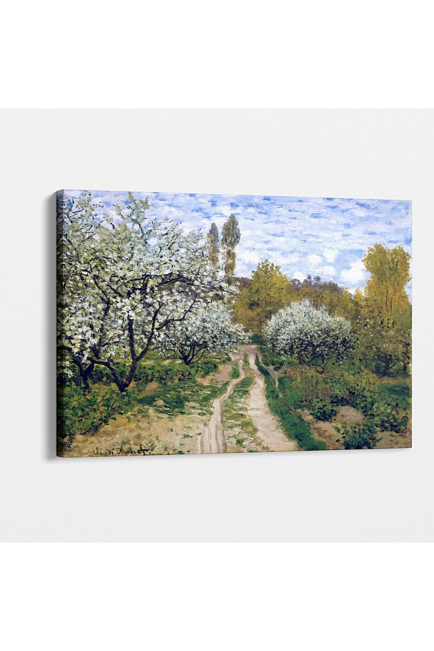 Claude Monet - Elma Ağaçları Tablosu - Zarif Duvar Dekoru - 2