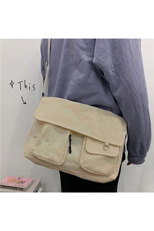 Bej Yeni Postacı Çanta - 1