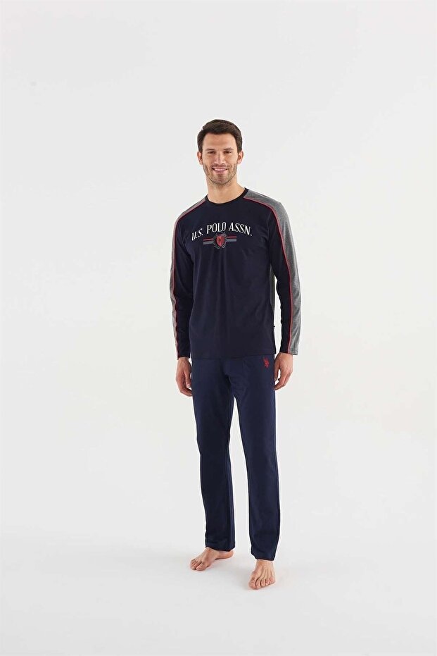 18620 Men's Crew Neck Pajama Set 23k