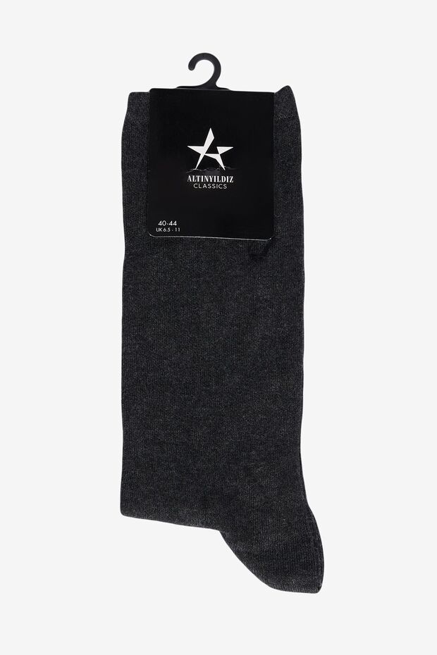 Men's Gray Single Bamboo Socks