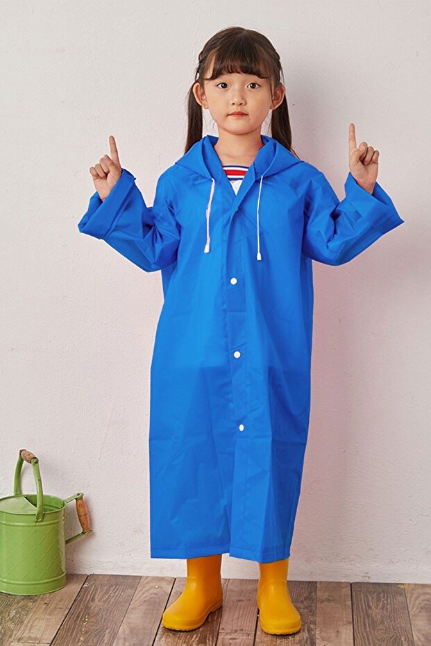 Blue Raincoat for Children