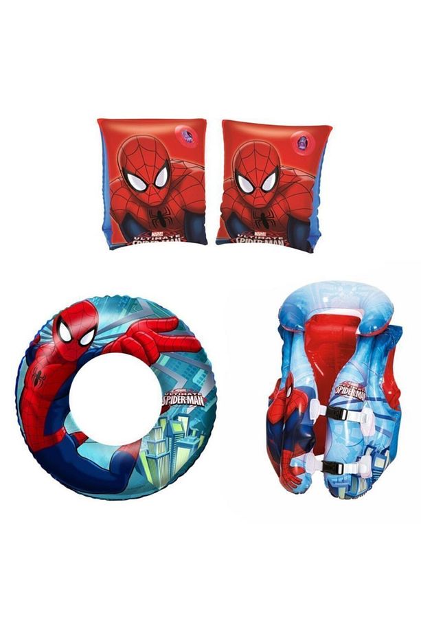 Spiderman Can Yeleği+kol Simidi+can Simidi - 1