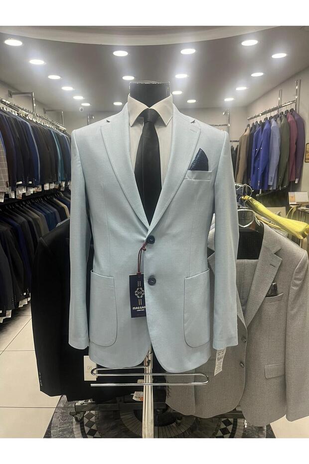 سترة صيفية من القطن والكتان نصف مبطنة - 4