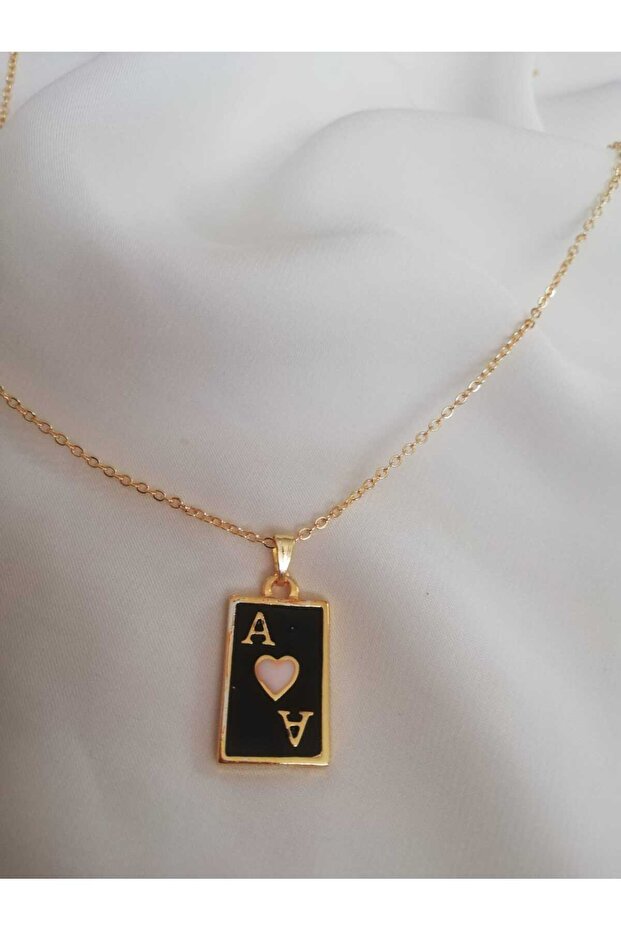 Black Mug Ace - Necklace