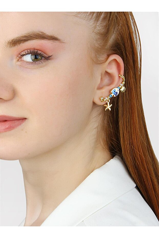 كائنات البحر Earcuff تصميم الأقراط - 2