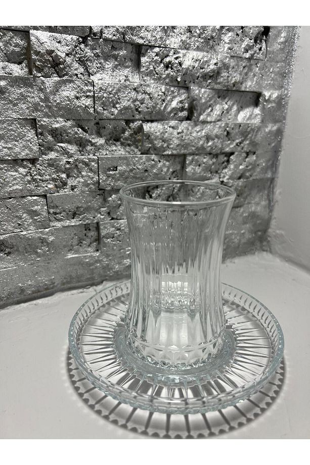 Yeni? 12 Parça Elysia Çay Seti 6 Adet (54771) Elysia Çay Tabağı / 6 Adet (42901) Çay Bardağı - 1