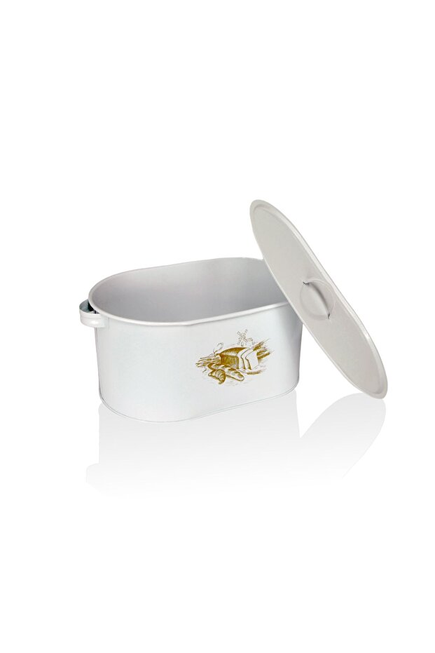 وعاء خبز معدني أبيض - 3