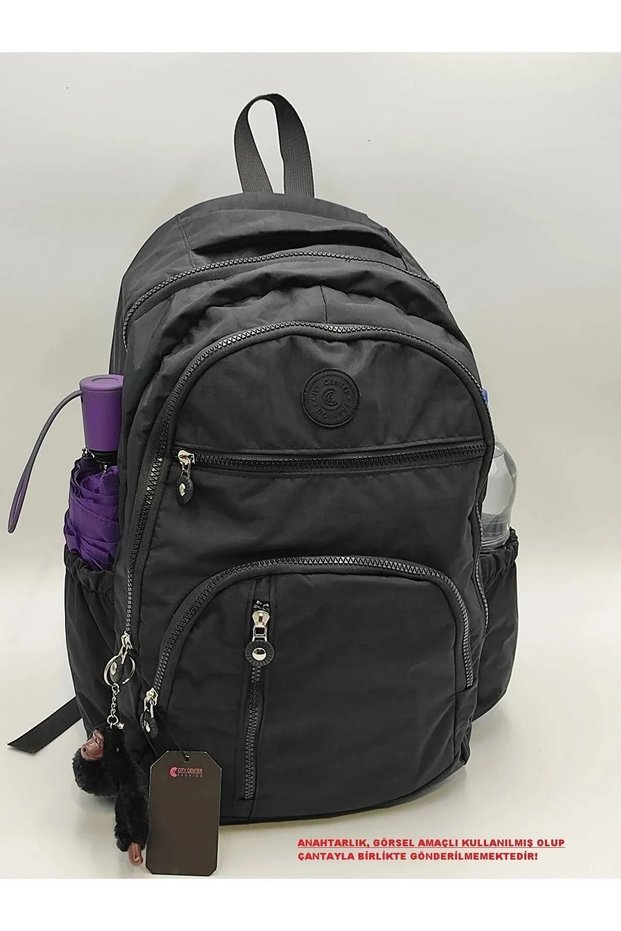 Unisex School Backpack Crinkle Waterproof Fabric Large Size Junior High School College cty-lbn-301