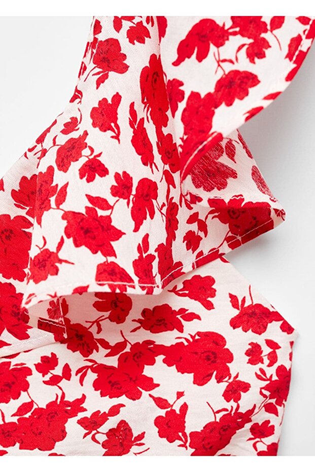 Çiçek desenli uzun tulum - 5