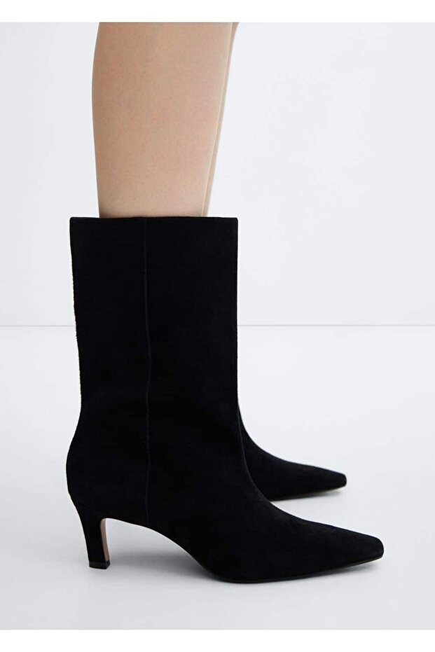 Kitten topuklu deri çizme - 5