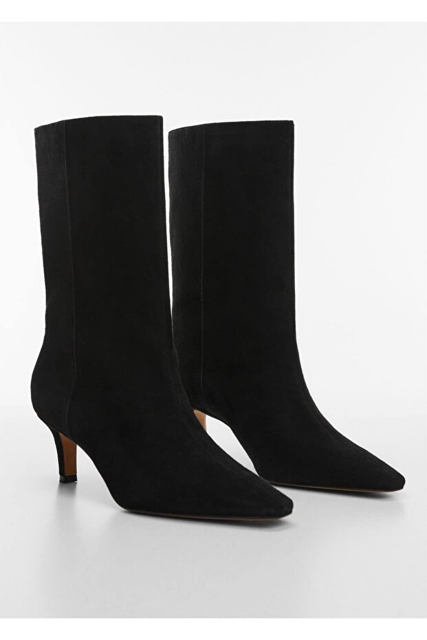 Kitten topuklu deri çizme - 1