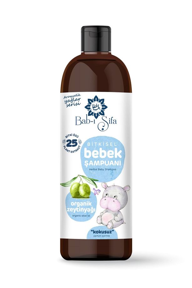 Babı Şifa Bitkisel Bebek Şampuanı Organik Zeytin Yağı Kokusuz 400ml (GİMDES SERTİFİKALI) - 1