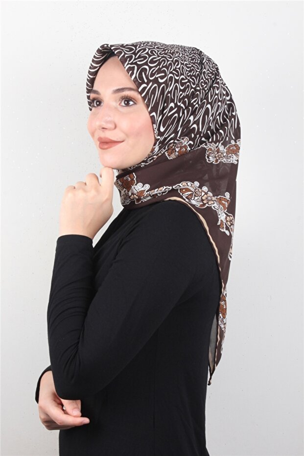 Piramit Krep Eşarp 11600-43 - 1