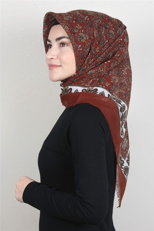 Pamuklu Trend Eşarp 9910-21 Taba - 1