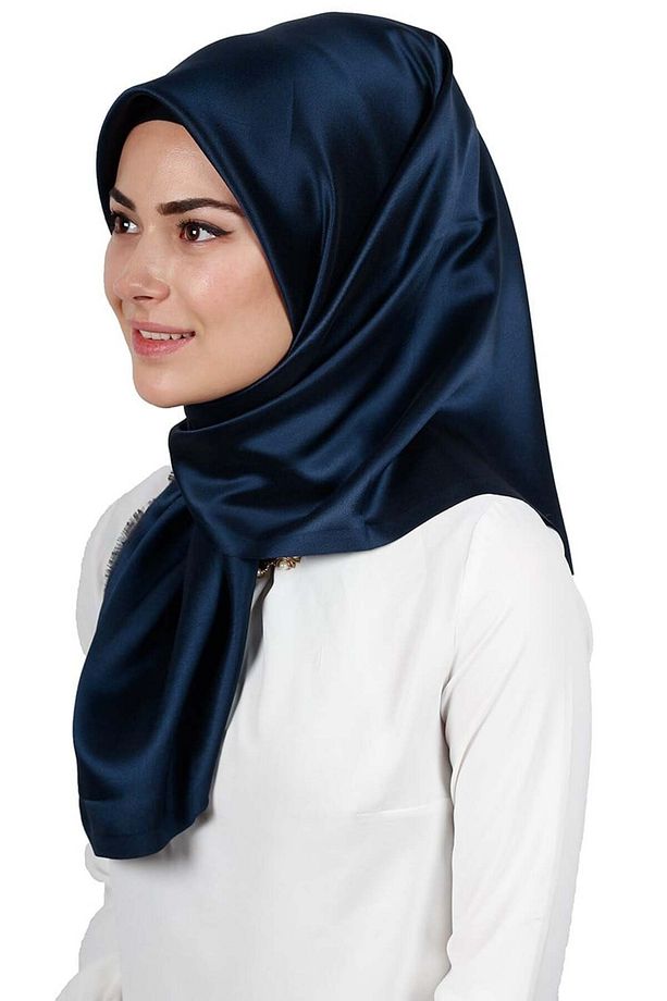 Delux Tafta Eşarp 1000-2 Lacivert - 2