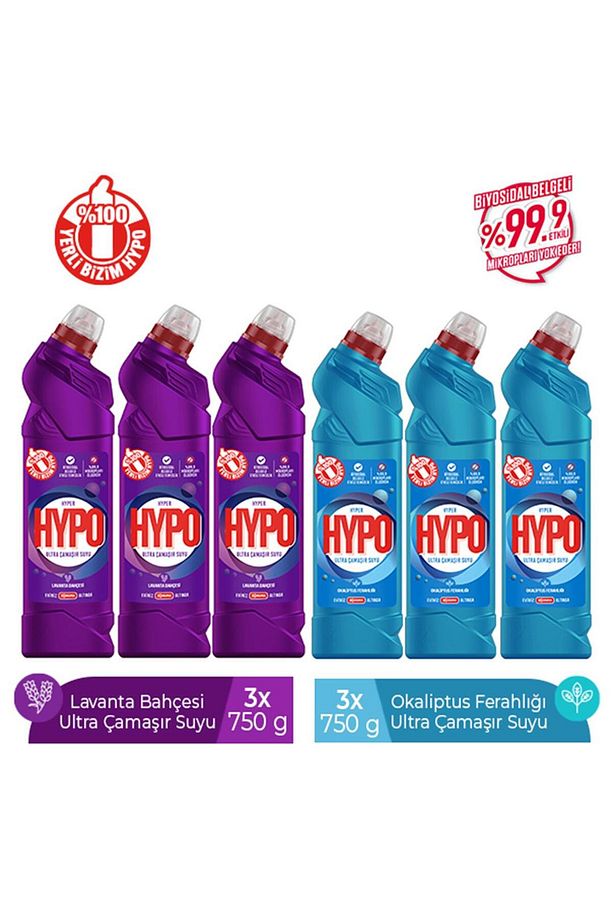 Ultra Çamaşır Suyu 3 Lavanta ve 3 Okaliptus 750 gr x 6 Adet - 2