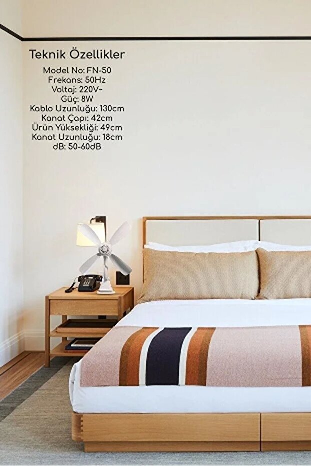 Mandallı Akrobat Vantilatör Fn-50 - 5