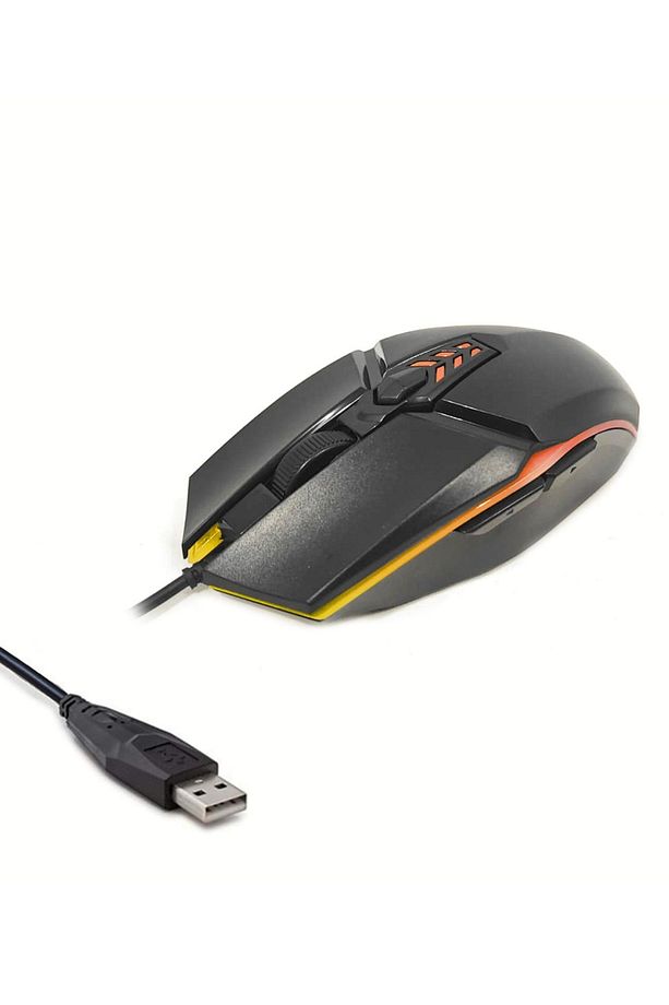 RGB Led Işıklı 6D Gaming Kablolu Mouse Notebook PC Windows  Uyumlu Oyuncu Mause -Bilgisayar Faresi - 1