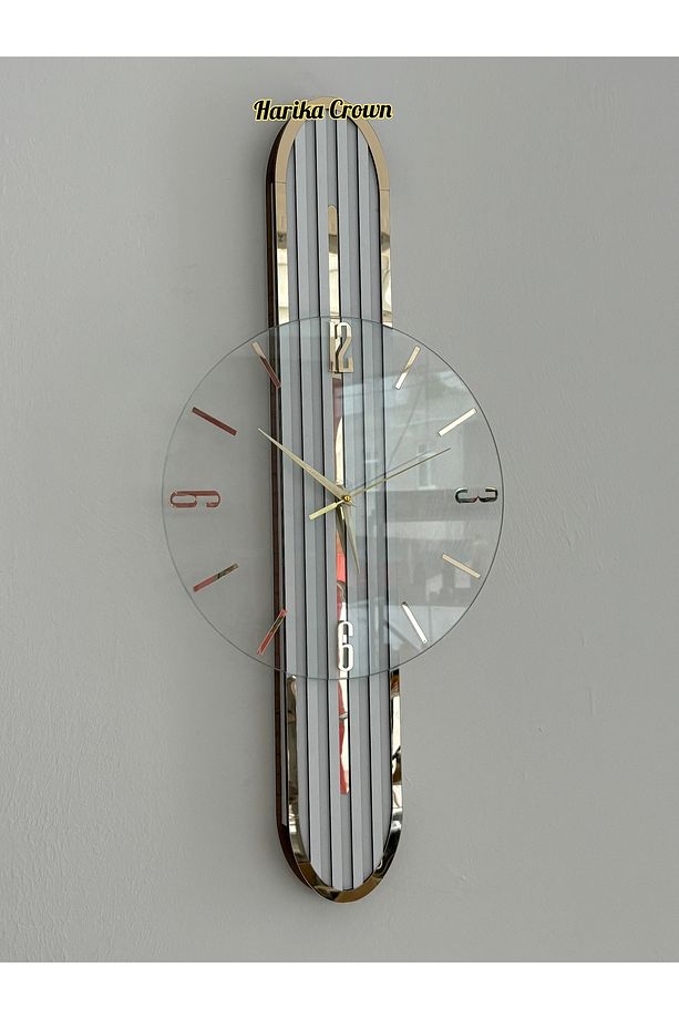 Modern Tasarımlı Ahşap Duvar Saati - Evinize Estetik Dokunuş (66 cm) - 4