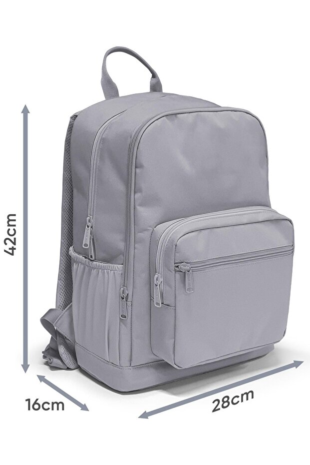 حقيبة ظهر مدرسية - نمط جرافيتي أسود، موديل 23633 - 5