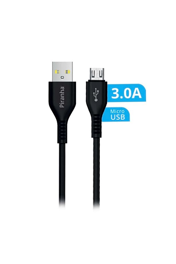 3341-42-43 Yüksek Hızlı Şarj Kablosu / 3.0A Micro USB / 2.4A IOS Lightning / 3.0A Type-C/ 1.2m Kablo - 1