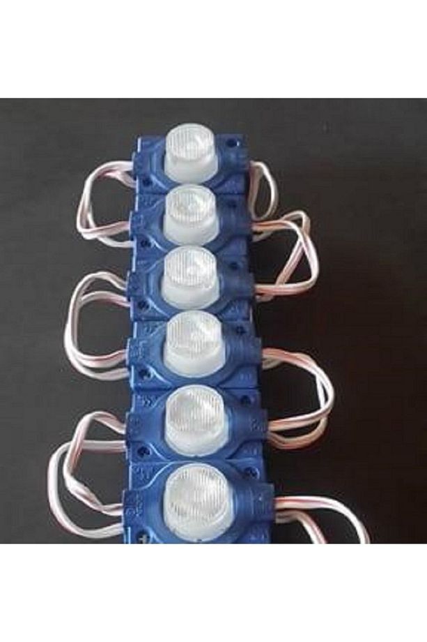 Power Led Modül Mercekli Tekli Led 1.5w 10 Adet Kırmızı Mavi Gün Işğı - 1