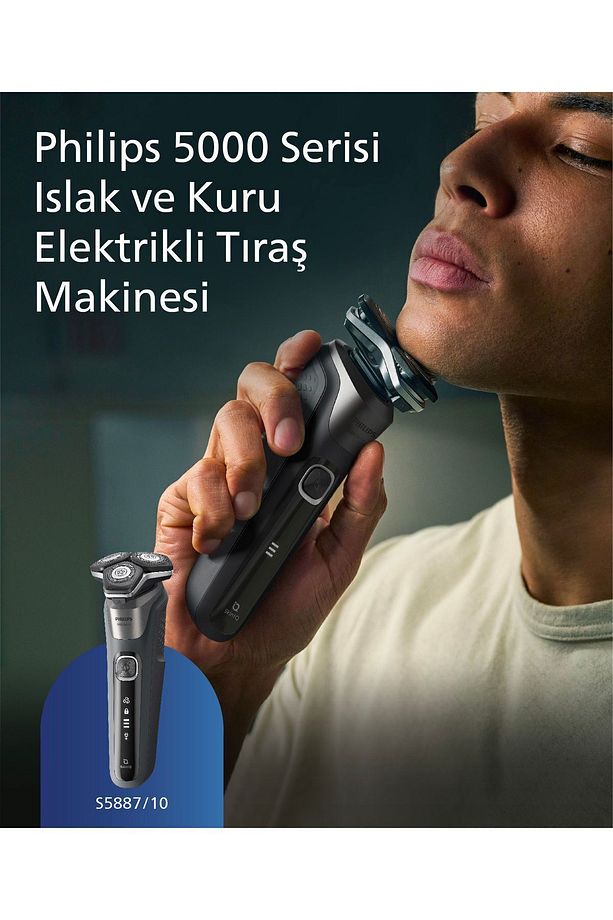 5000 Serisi Tıraş Makinesi S5887/10,sinekkaydı Tıraş,ıslak Ve Kuru Kullanım,hassas Düzeltici - 2