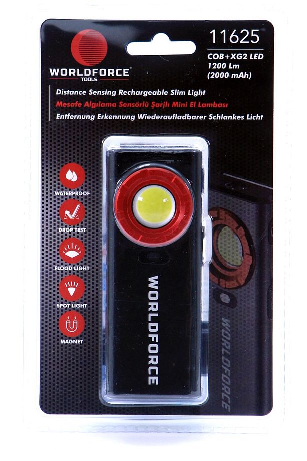 1200lm COB+XG2 LED Fener Şarjlı 2000mAh - 1