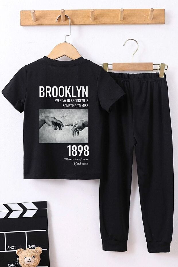 Children's 1898 Brooklyn Printed Bottom - Top Tracksuit Set