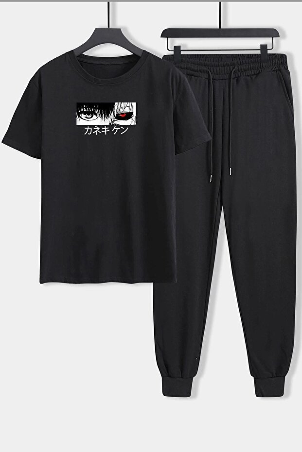 Unisex Ken Kaneki Printed 2-Piece Tracksuit Set