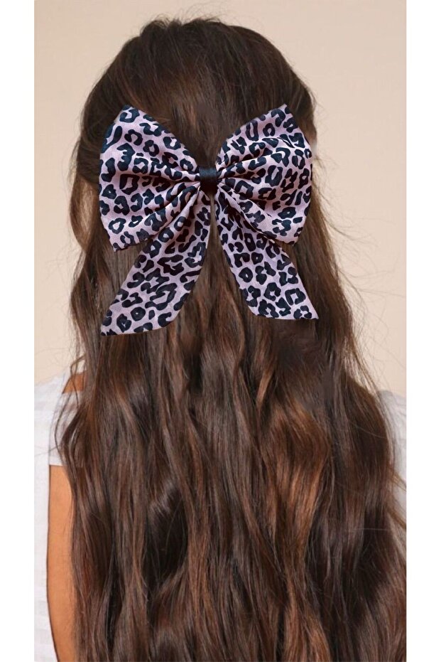 مشبك القوس الكبير بنمط الفهد الوردي - 1