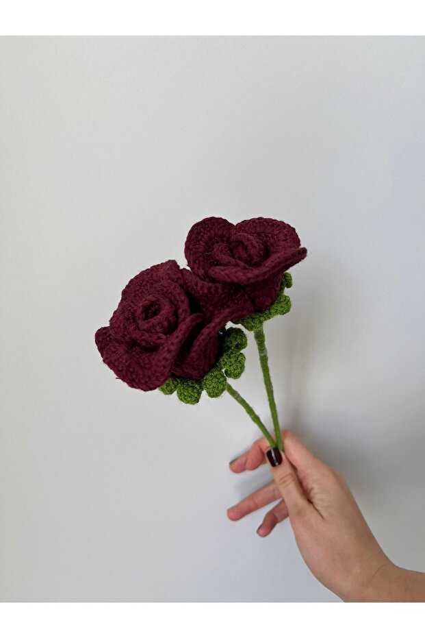 Örgü Yapay Çiçek - Ateş (Adet) - 1