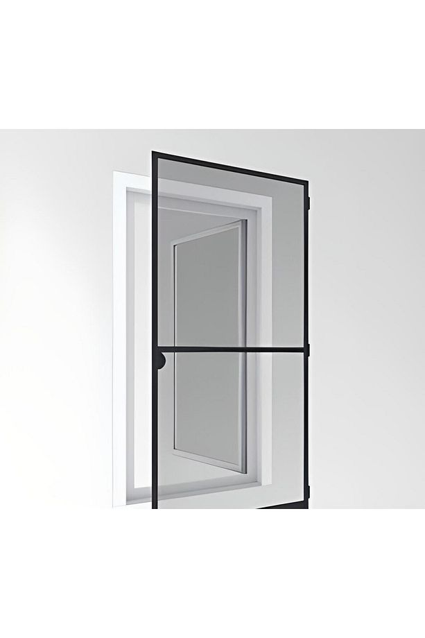 Antrasit Sineklik Menteşeli Gri Sineklik Kapı Ve Balkon Sinekliği (0-95 CM - 0-210 CM) - 1