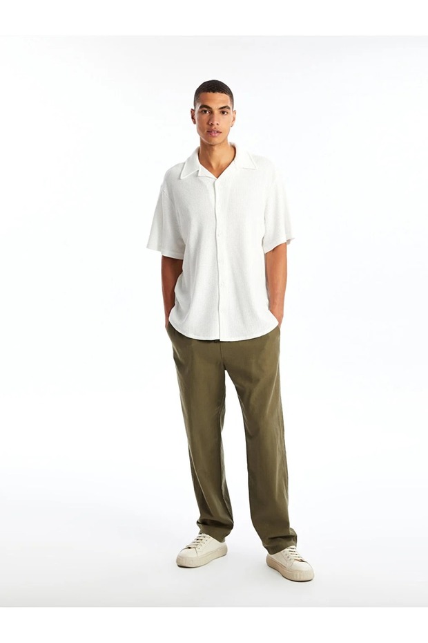 LCW Casual Rahat Kalıp Poplin Erkek Pantolon - 1