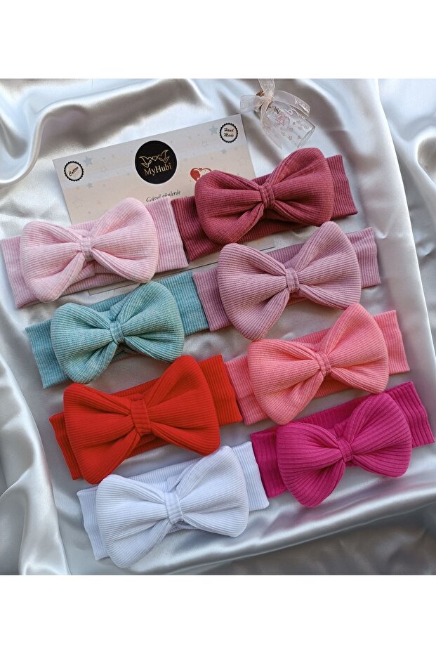 8-Piece Combination (Boxed) Handmade Baby Girl Grand Bandana