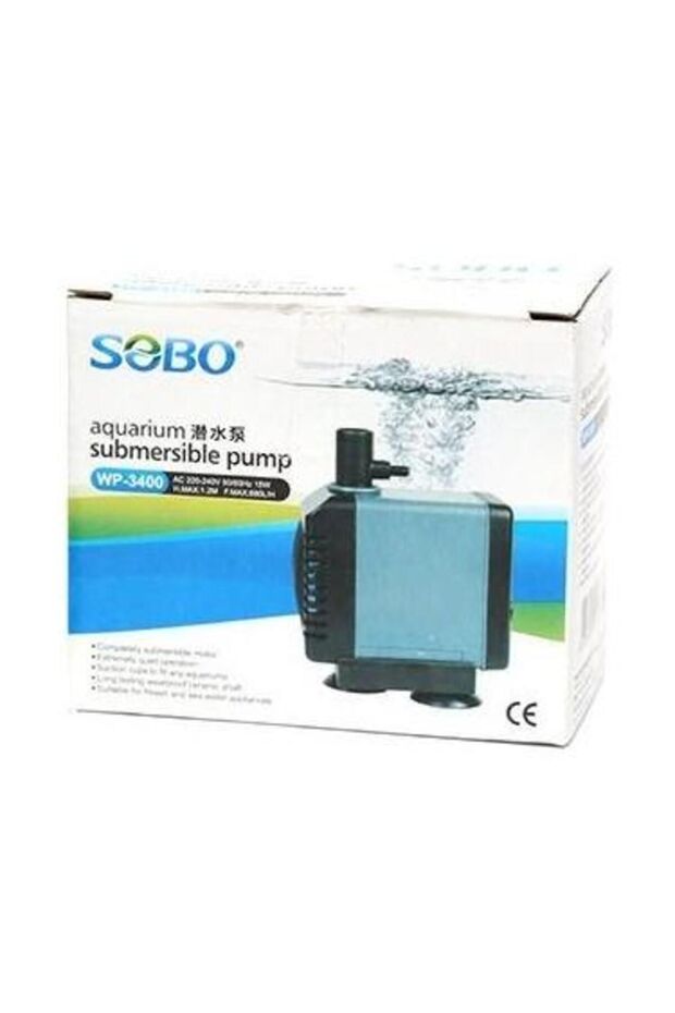 محرك رأس حوض السمك WP-3400 بقدرة 15 وات880 لتر/ساعة