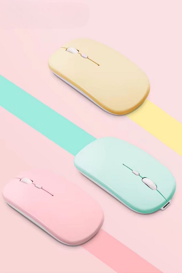 Kablosuz Wireless 2.4g Bluetooth Sessiz Mouse Şarj Edilebilir Rgb Renkli Ergonomik Tasarımlı - 8